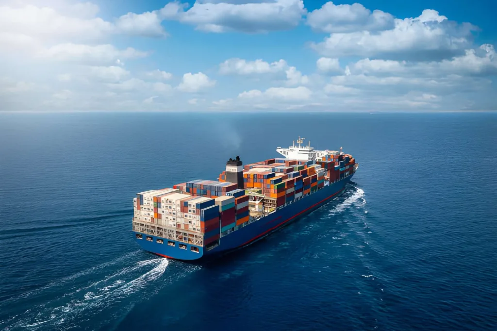 large container cargo ship